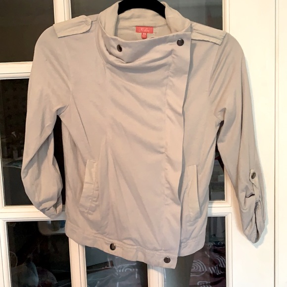 Madewell Hi-Line Cropped Lightweight Moto Jacket - Picture 7 of 8